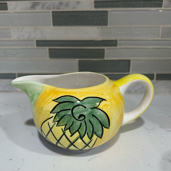 Artists Collection Hand Painted Watermelon Isle of Capri Ceramic Pitcher Set - Picture 7 of 12